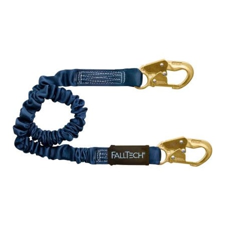 Falltech FallTech ElasTech 4-1/2' to 6' Shock Absorbing Lanyard with 2 Snap Hooks 8240